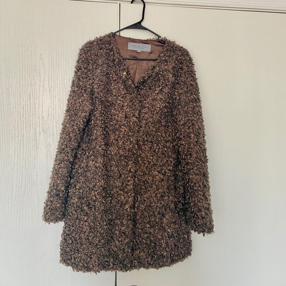 Marc NEW YORK Faux Fur Coat Jacket